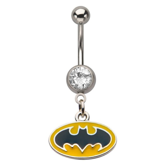 Batman Logo Belly Button Ring - Picture 1 of 1